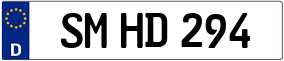 Trailer License Plate